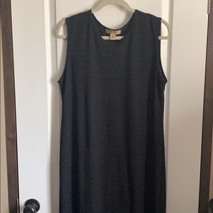 Ankle length black dress